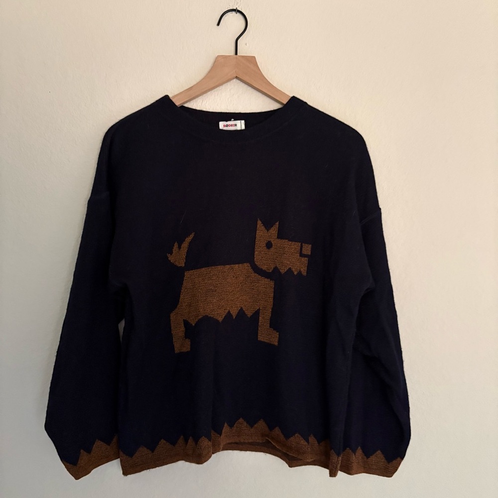 RODIER Scotty Dog Wool Blend Sweater - Picture 2 of 6
